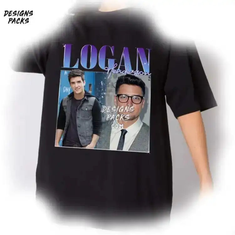 Vintage Logan Henderson Big Time Rush Png Design
