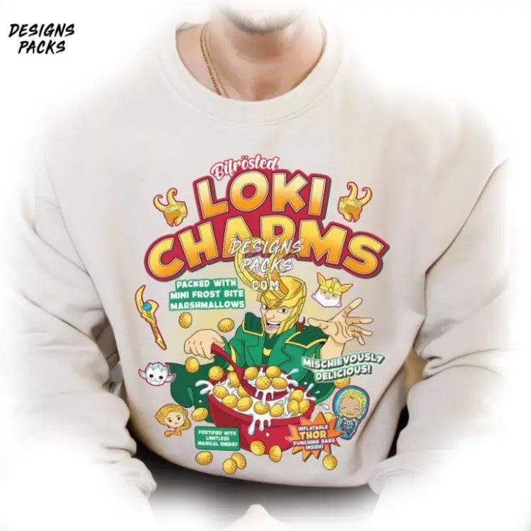 Vintage Loki God Of Mischief Charms Png Design