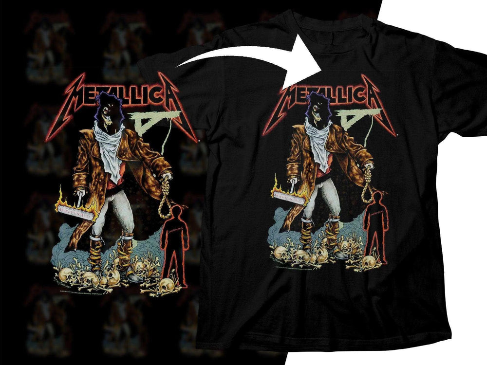Vintage Metallica Album Cover Rock Png Halftone Digital Download