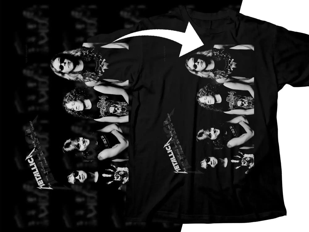 Vintage Metallica Classic Black Rock Png Halftone Digital Download