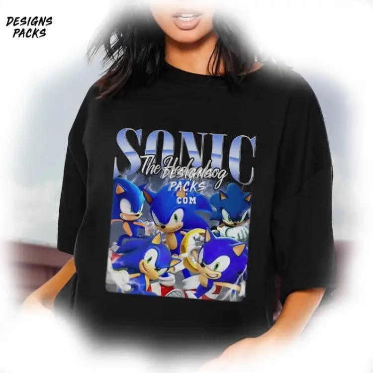 Vintage Onic Sonic Video Game The Hedgehog Png Design