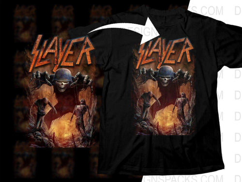 Vintage Slayer Rock Men's and Women's Png Halftone Digital Download