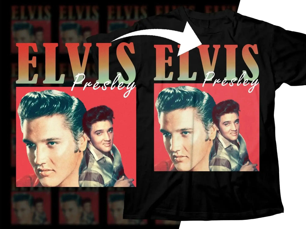 Vintage Style Elvis Presley Png Digital Download