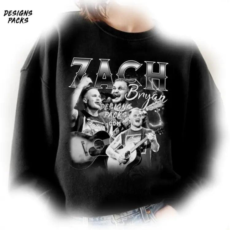 Vintage Zach Bryan Tour 2024 Country Music Retro Bootleg Png Design