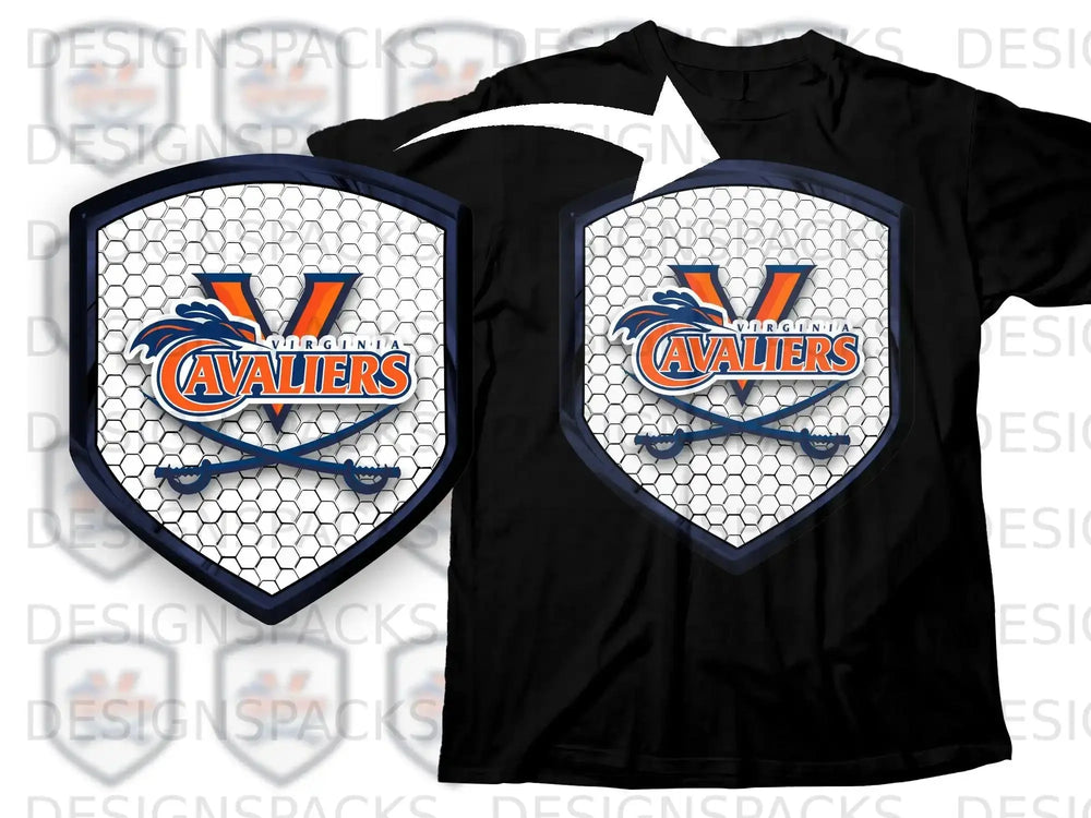 Virginia Cavaliers Design Shield Logo Apparel