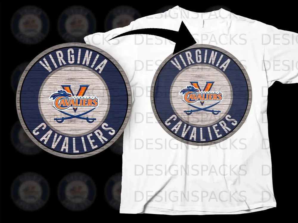 Virginia Cavaliers Logo Design T-Shirt