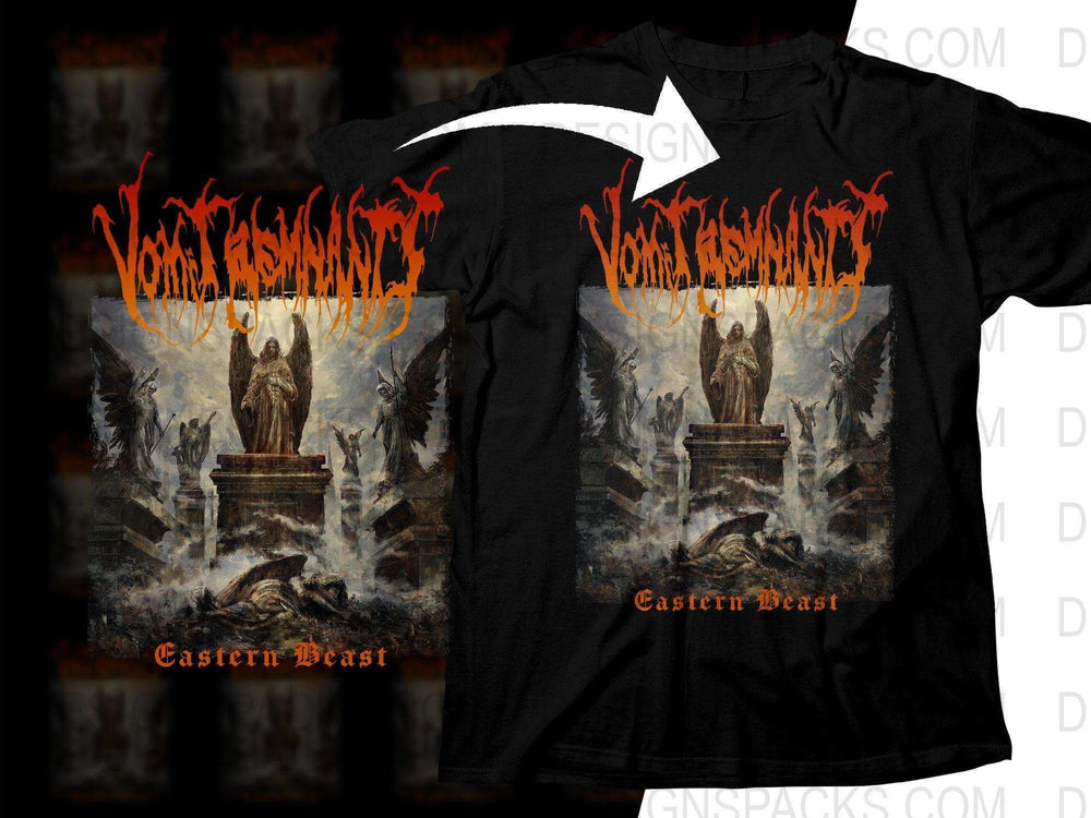 Vomit remnants Eastern Beast Gothic Design Png Halftone Digital Download