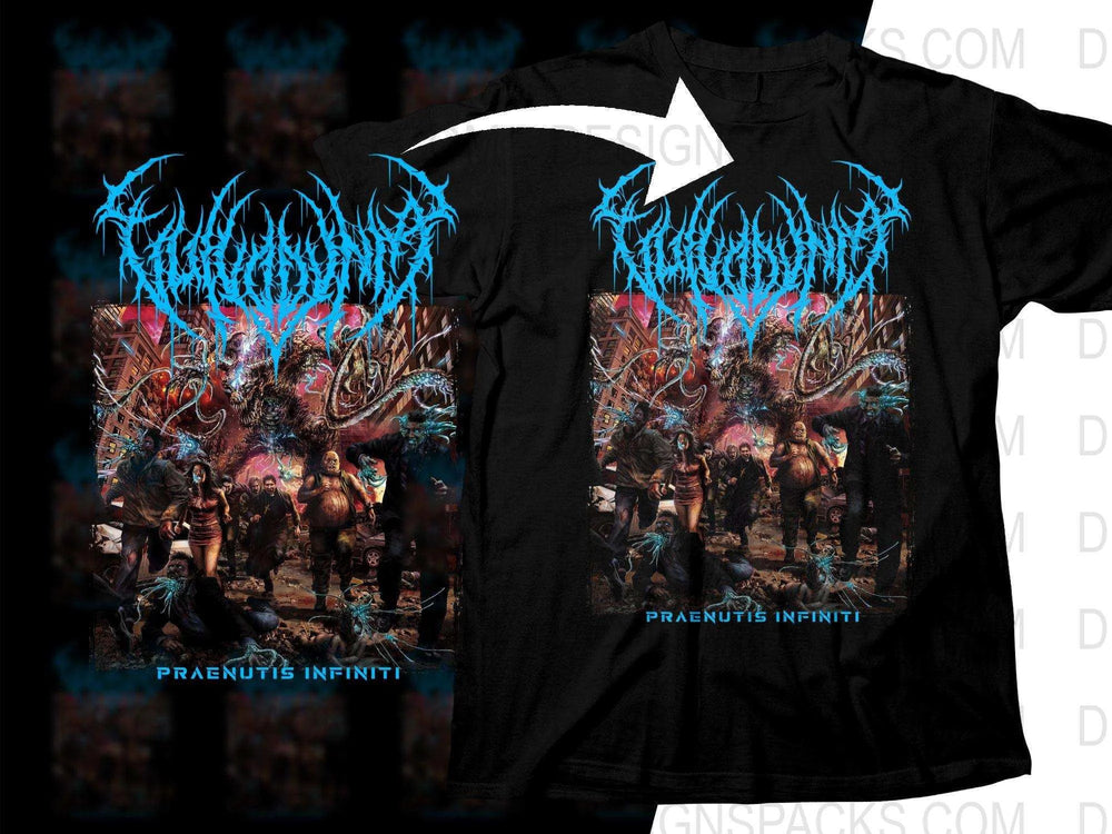 Vulvodynia Praenuntius Infiniti Horror Sci-Fi Themed Rock Album Png Halftone Digital Download