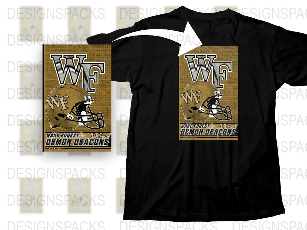 Wake Forest Demon Deacons T-Shirt, College Football Apparel, Sports Fan Gift, Graphic Tee