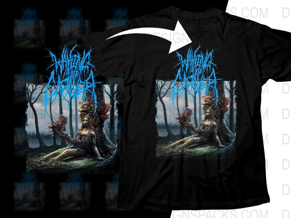 Waking The Cadaver Mystical Forest Creature Rock Rock Png Halftone Digital Download