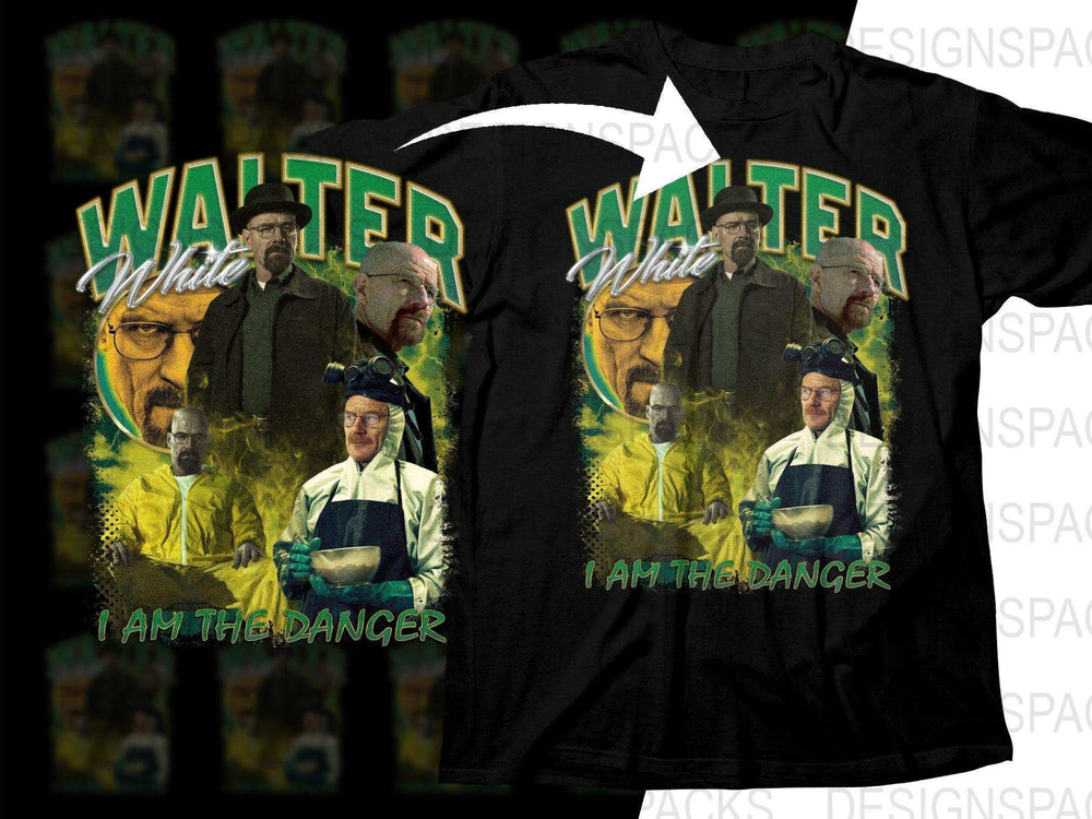 Walter White I Am The Danger Bootleg Png Digital Download