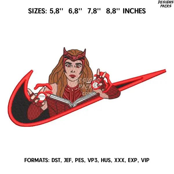 Wanda swoosh Embroidery Designs. Embroidery pattern, Wanda embroidered custom hoodie. Wanda embroidery files pes
