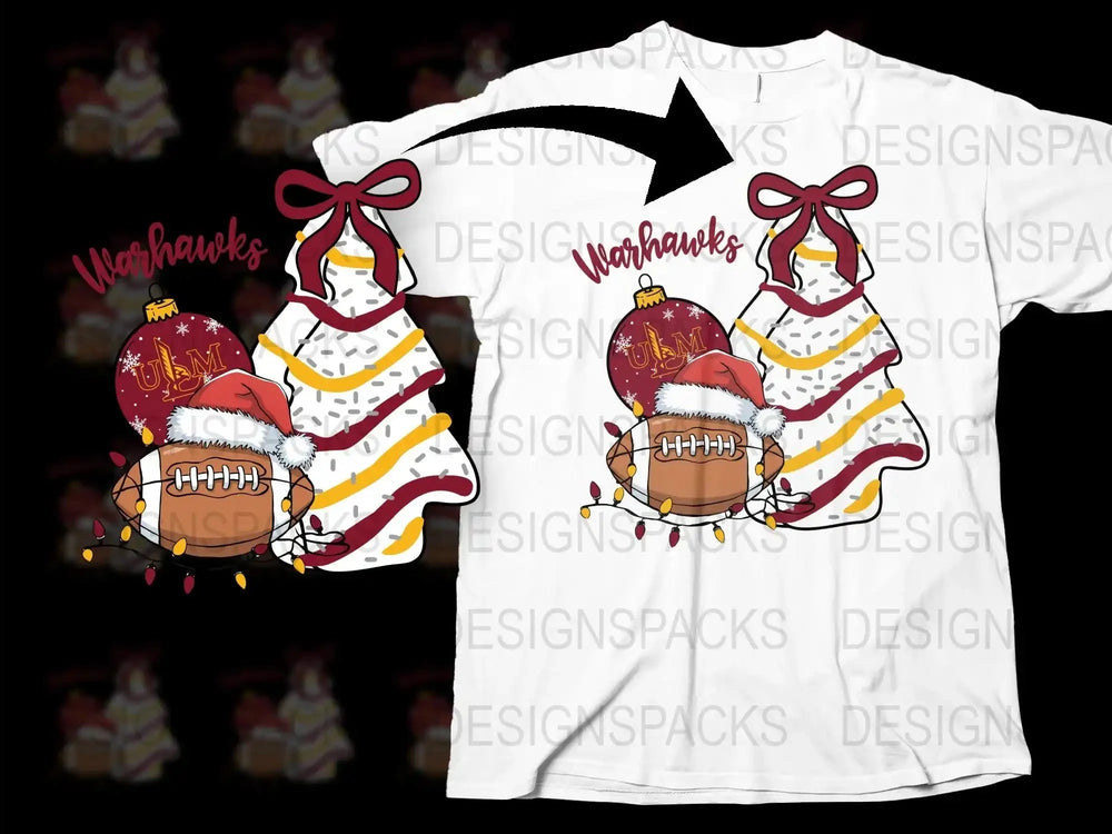 Festive Christmas T-Shirt Santa Gnome Design, Holiday Football Theme, Colorful Graphic Tee for Winter Celebrations