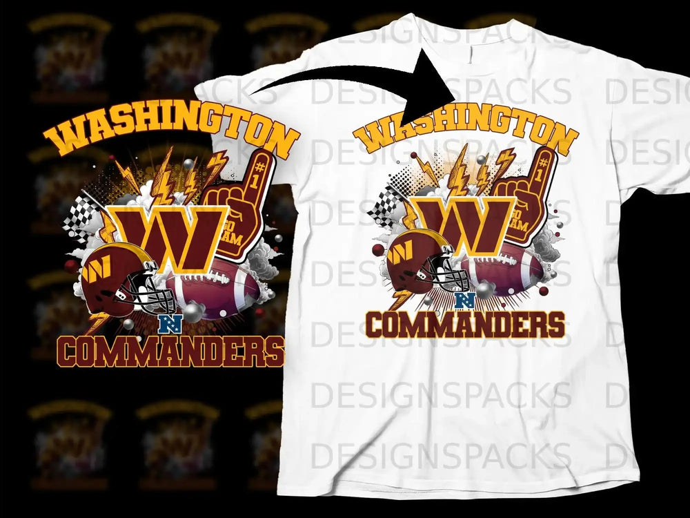 Washington Commanders Football Fan Apparel Shirt