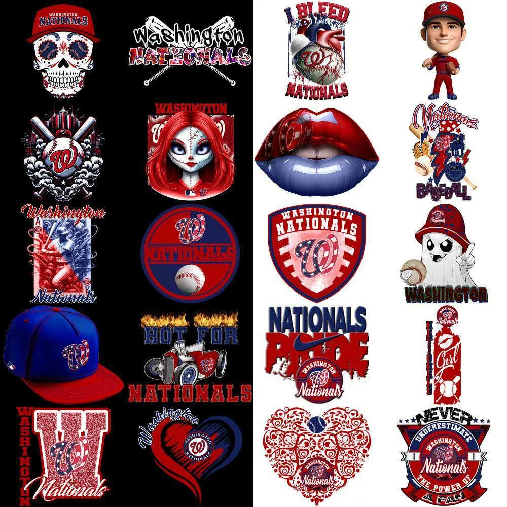 65 Washington Nationals Baseball Designs Bundle PNG