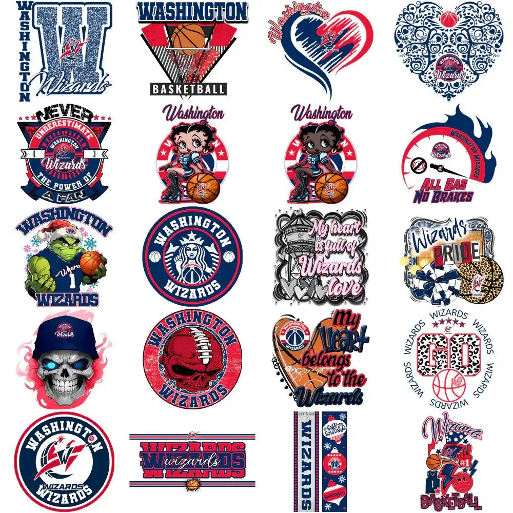 56 Washington Wizards Basketball Designs Bundle PNG