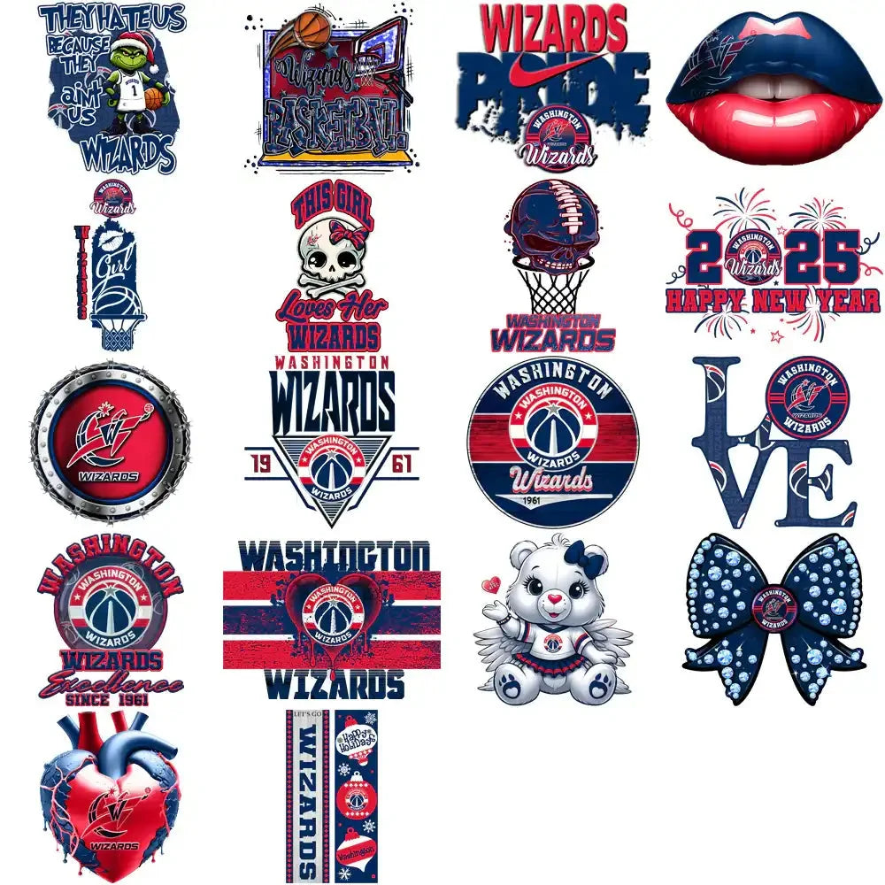 56 Washington Wizards Basketball Designs Bundle PNG