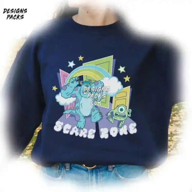 We Scare Because Care Monsters University Cartoon Incs Zone Png Design