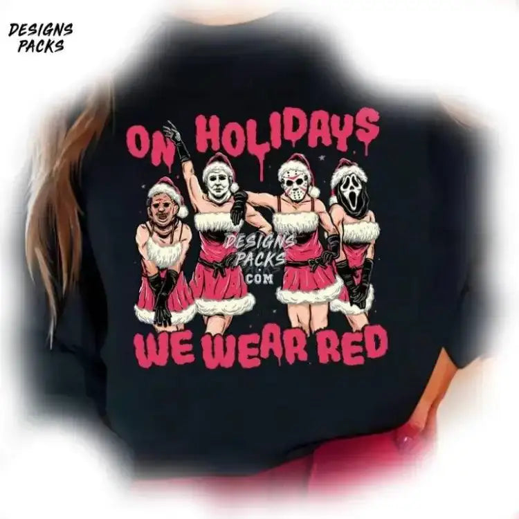 We Wear Red Michael Myers On Holidays Png Design