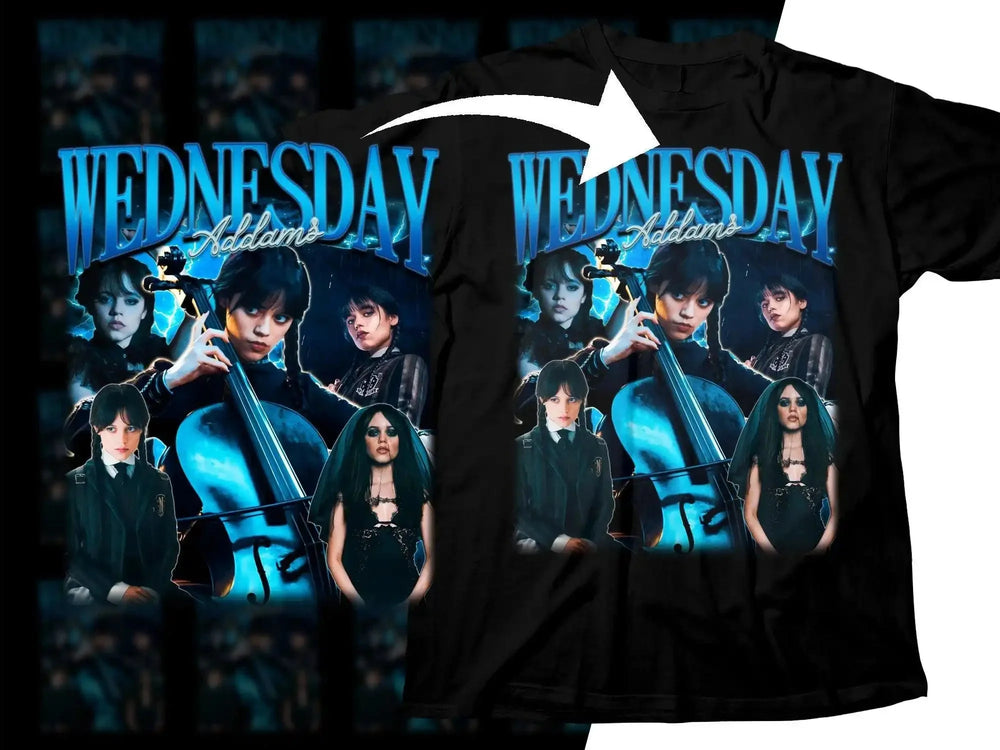 Wednesday Addams Gothic Graphic Png Digital Download