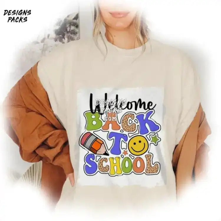 Welcome Back To School Sublimation First Day Of Png Design