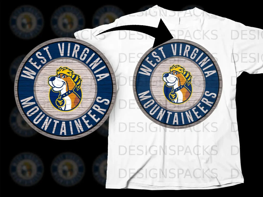 West Virginia Mountaineers Mascot Design T-shirt