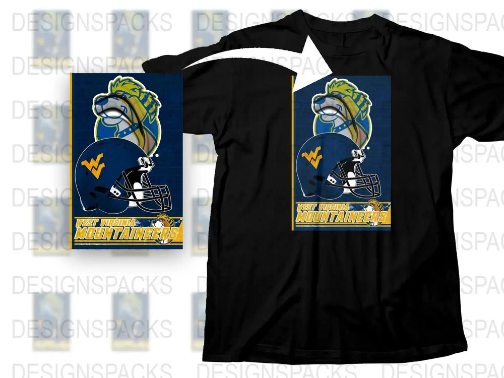Vintage West Virginia Mountaineers T-Shirt, Retro Sports Graphic Tee, College Football Apparel, Fan Gift Idea