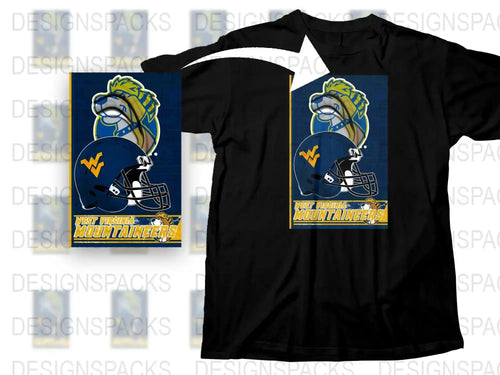 Vintage West Virginia Mountaineers T-Shirt, Retro Sports Graphic Tee, College Football Apparel, Fan Gift Idea