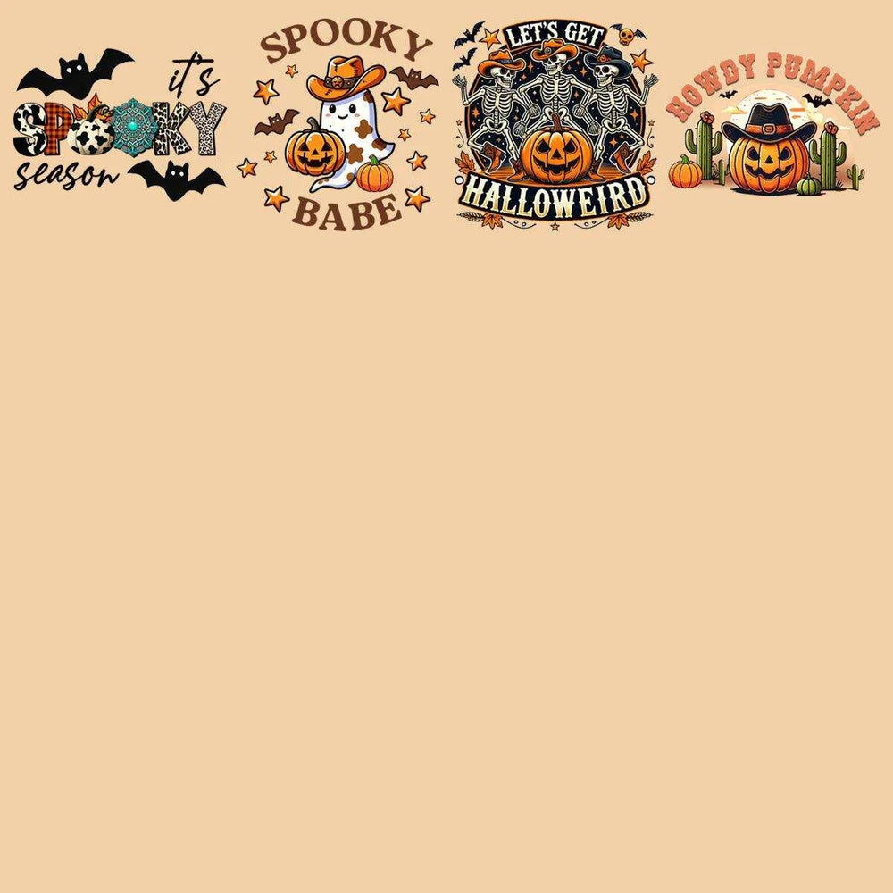 19 Western Halloween Designs Bundle PNG