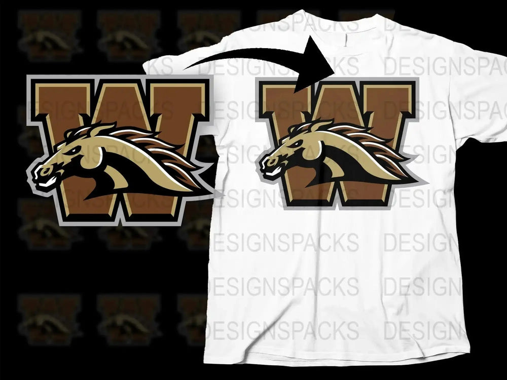 Western Michigan Broncos College Football Png Digital Download