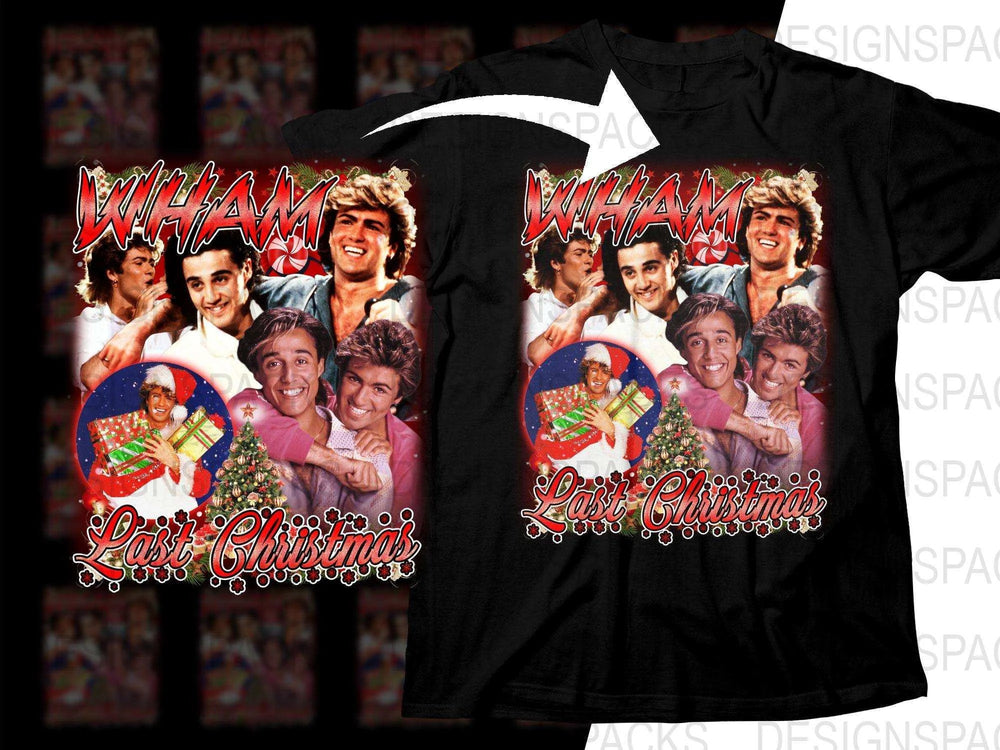 Wham Last Christmas Holiday Season Retro Png Digital Download