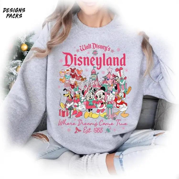 Where Dreams Come True Mickey’s Very Merry Christmas Party Cartoon Land Est 1955 California Pink