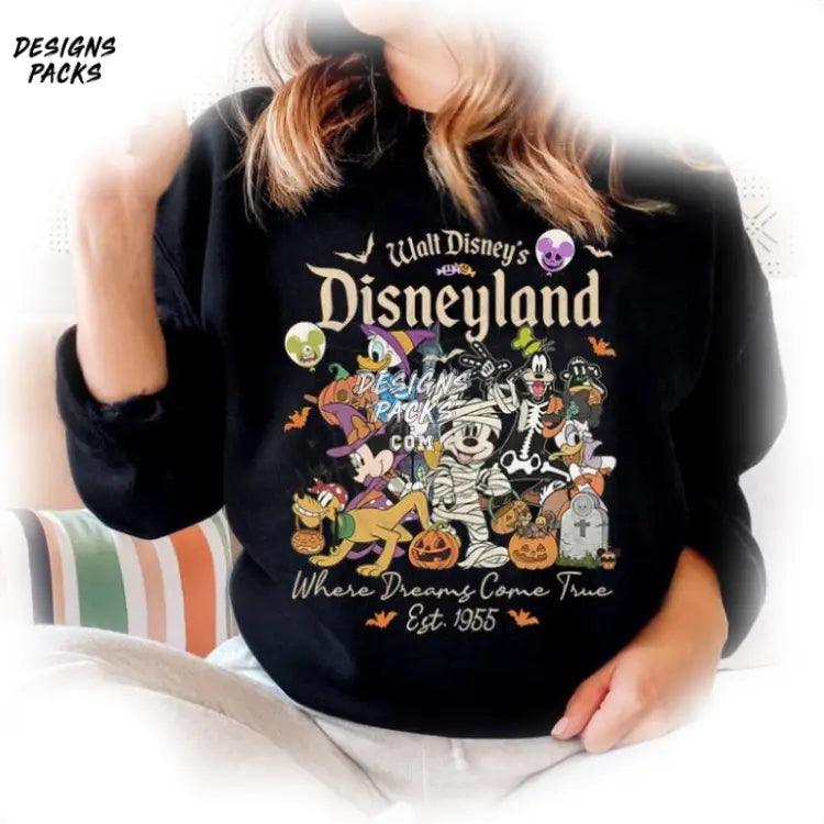 Where Dreams Come True Mickeys Not So Scary Cartoon Est 1955 Halloween Png Design