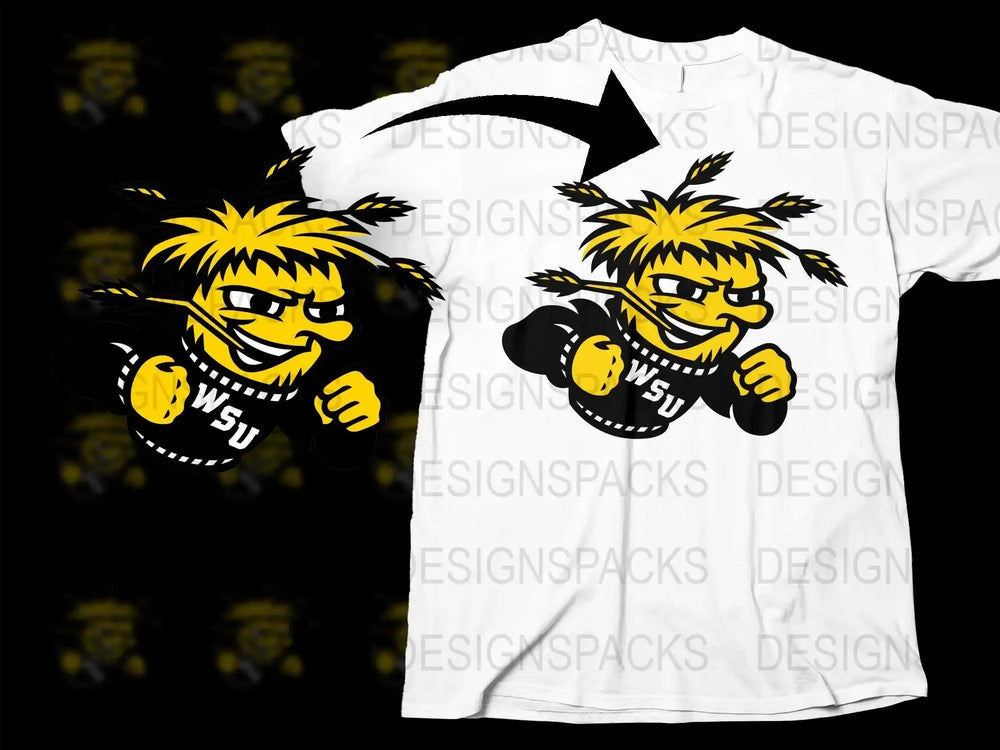 Wichita State Shockers College Football Png Digital Download