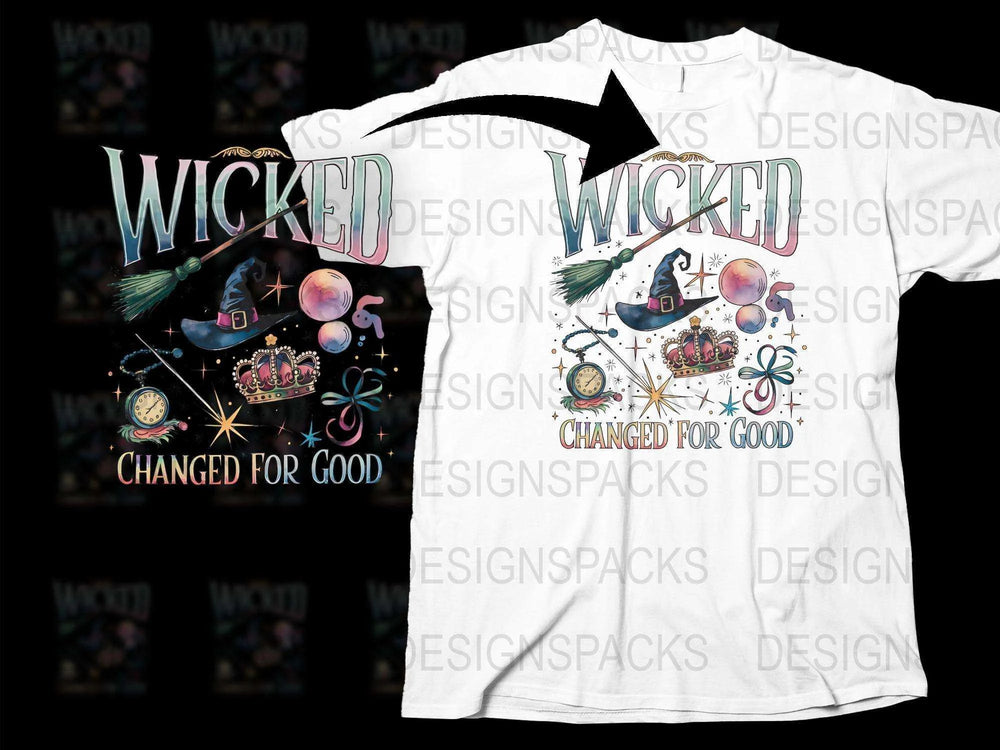Wicked Musical Inspired T-Shirt, Broadway Fan Gift, Changed for Good Graphic Tee, Witch Themed Apparel, Unique Theater Merchandise
