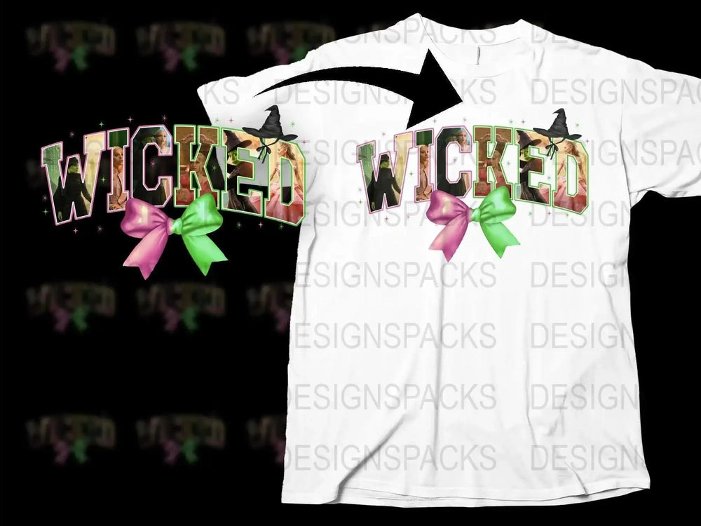 Wicked Halloween T-Shirt with Bird and Ribbon Graphics, Spooky Casual Wear, Unisex Festival Fashion Tee