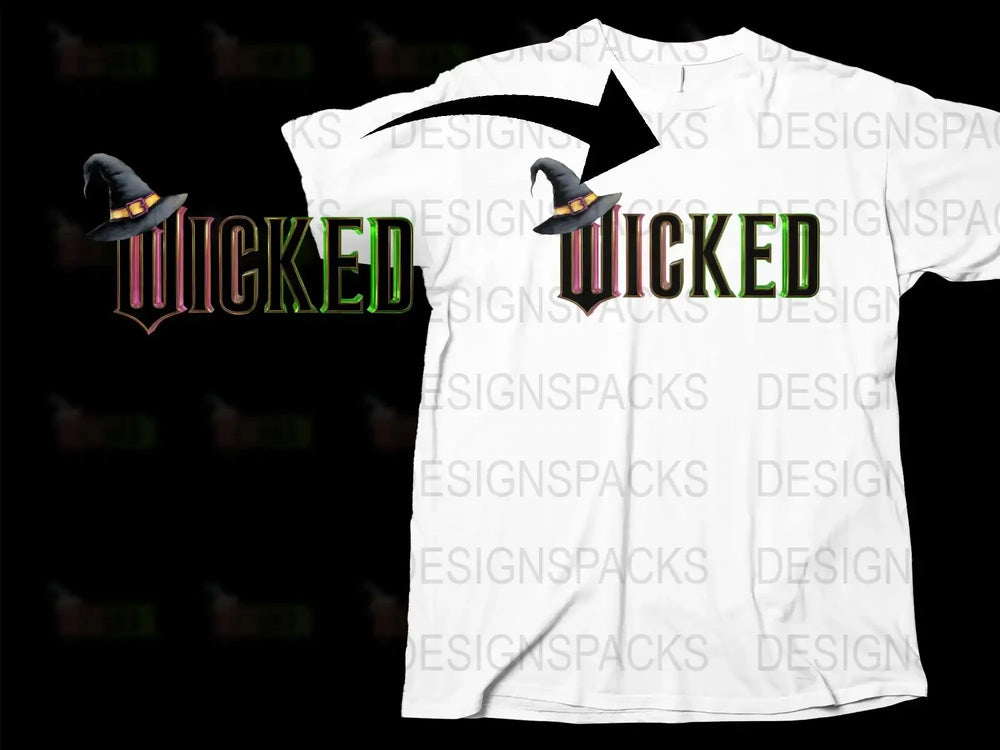 Wicked Witch Hat Halloween T-Shirt, Spooky Season Witchy Graphic Tee, Unisex White Casual Shirt for Fall Celebrations