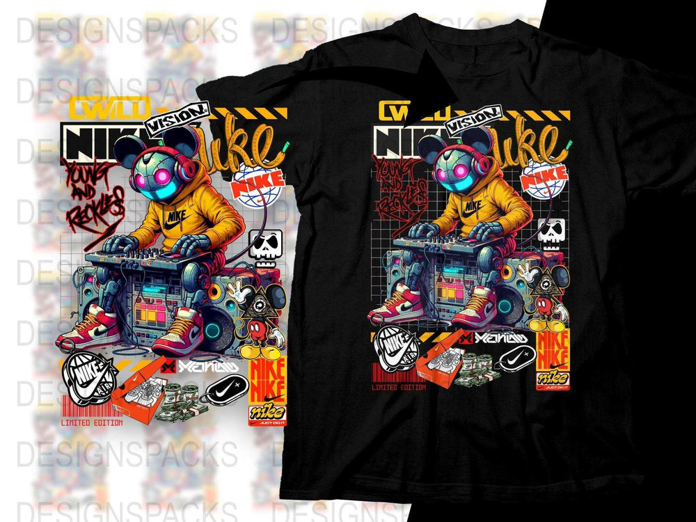 Wild Vision Sport Brand Luke Mouse DJ Limited Edition Png Digital Download