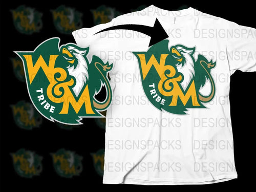 William and Mary Tribe College Football Png Digital Download