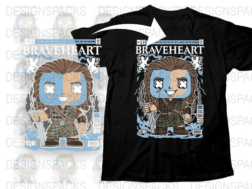 William Walace Brave Heart Popculture Png Digital Download
