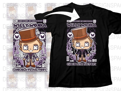Willy Wonka And The Chocolate Factory Popculture Png Digital Download