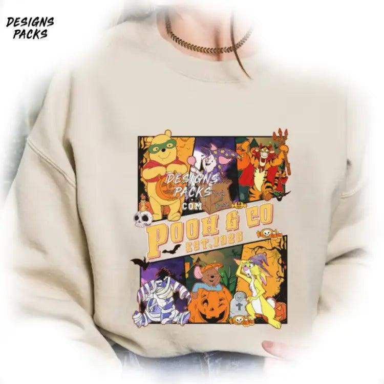 Winnie The Pooh Halloween Sublimation Mickey’s Not So Scary Cartoon And Co Png Design