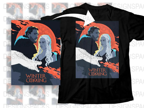 Winter Is Coming Poster Inspired Graphic Png Digital Download