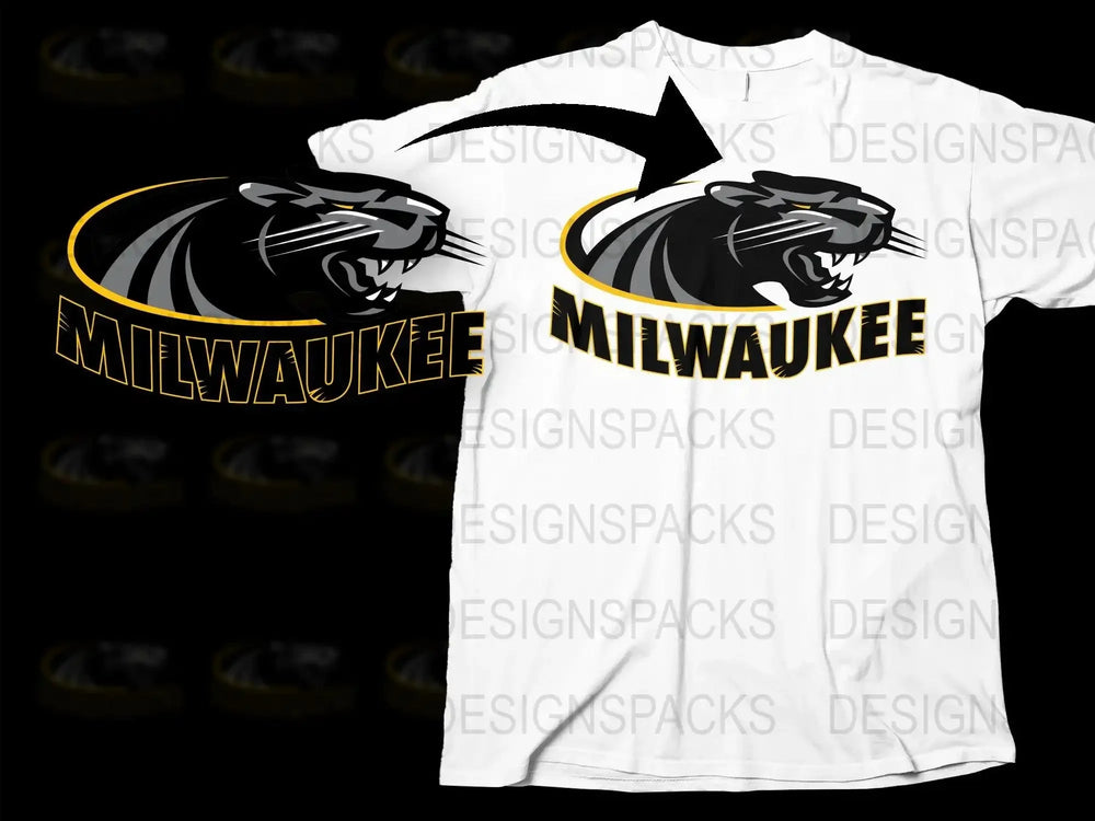 Wisconsin Milwaukee Panthers College Football Png Digital Download