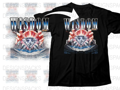 Wisdom Hands and Diamond Graphic Png Digital Download