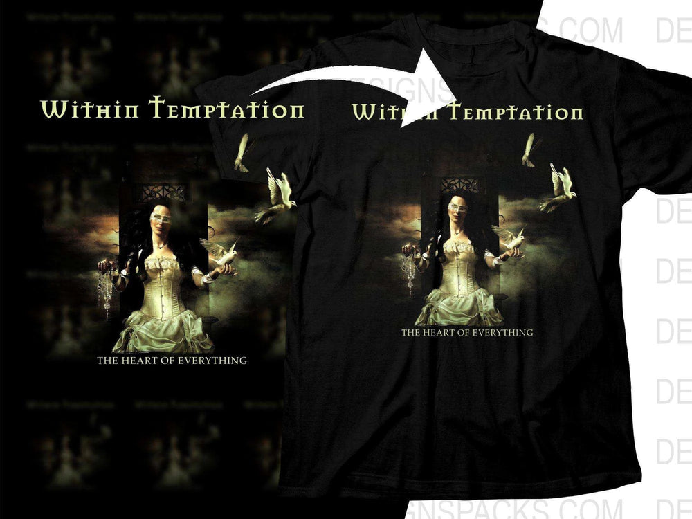 Within Temptation The Heart of Everything Png Halftone Digital Download