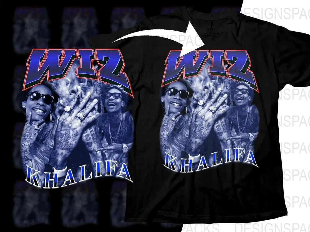 Wiz Khalifa Fan Art Bootleg Music Graphic Png Digital Download