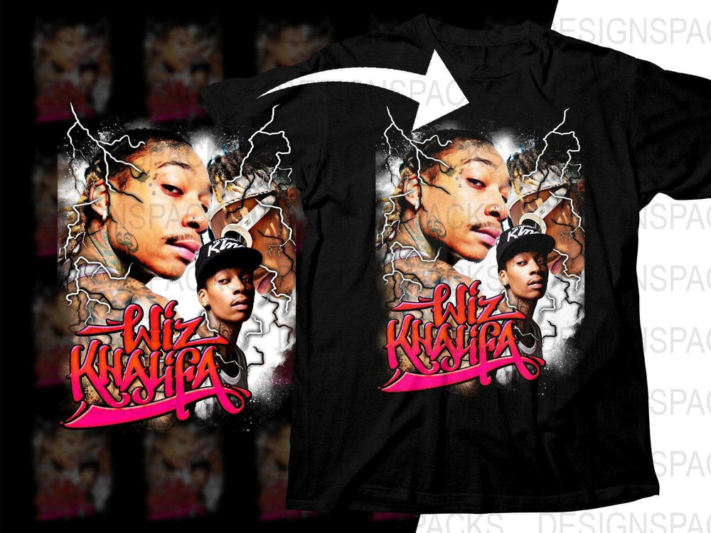 Wiz Khalifa Graphic Art Print Fashion Statement Png Digital Download
