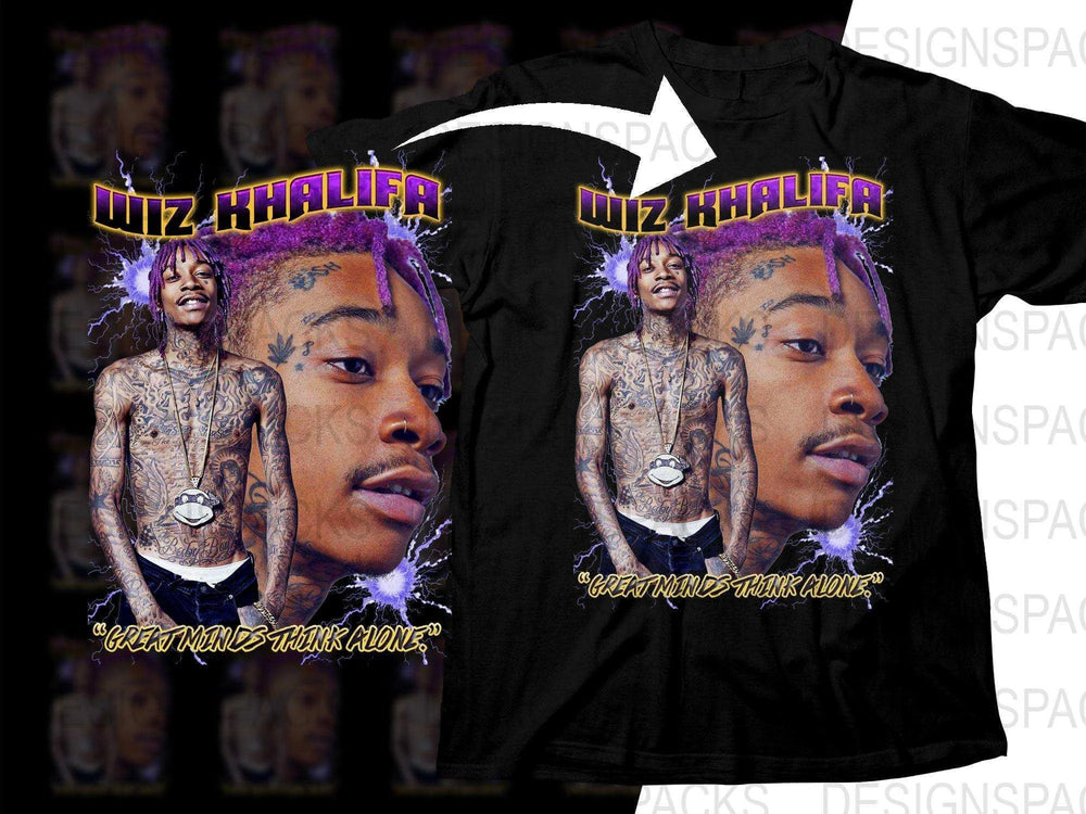 Wiz Khalifa Graphic Design With Quote Png Digital Download