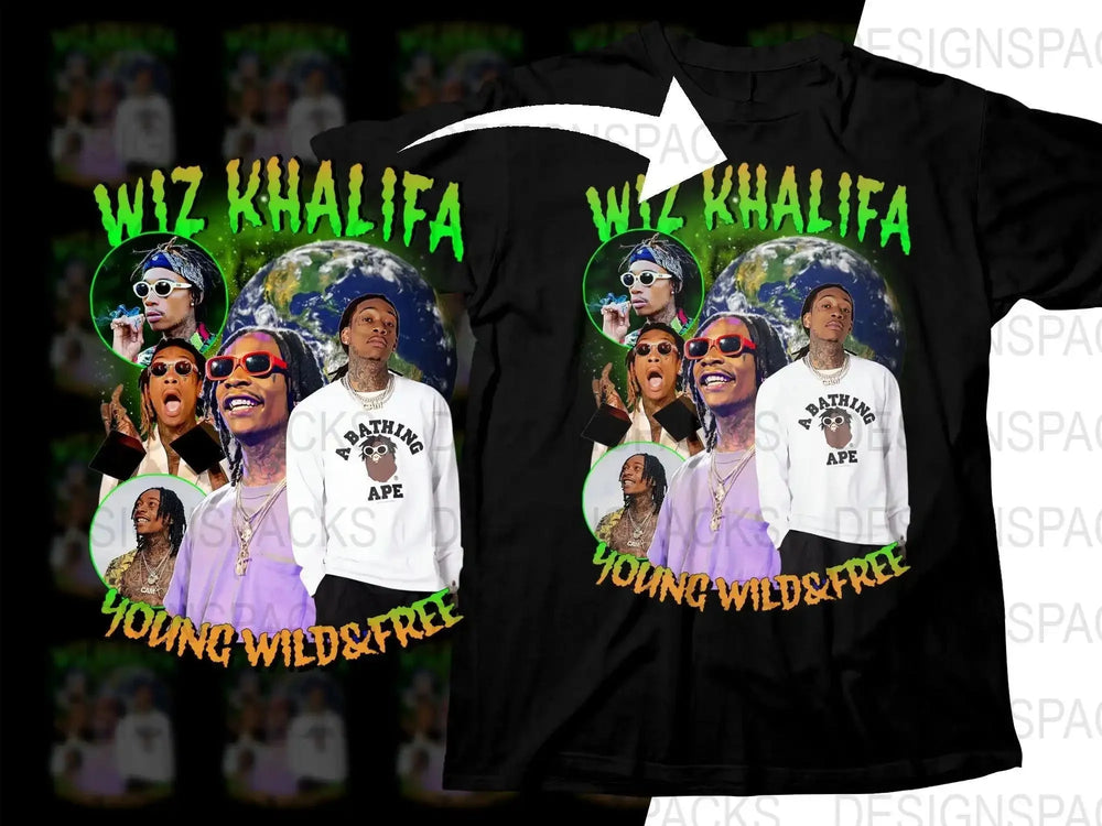 Wiz Khalifa Young Wild Free Graphic Png Digital Download